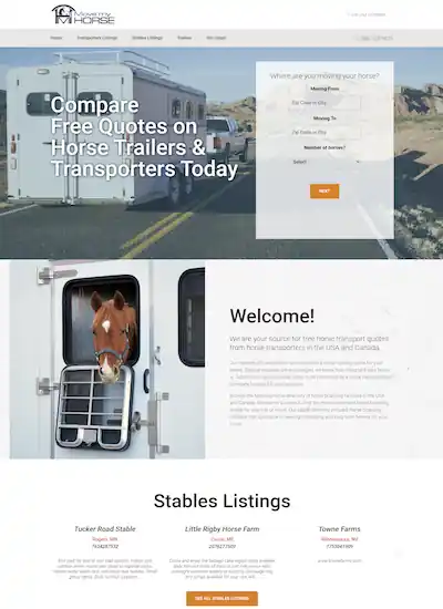 Move My Horse – Equestrian Transport & Listing Platform Custom Website Project for Equestrian Transport & Listing Platform by Web Solution Hub