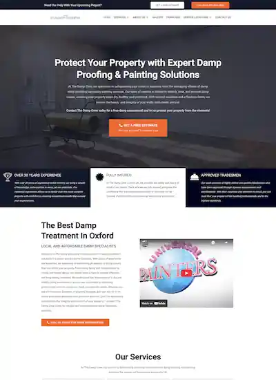 The Damp Crew – Expert Damp Proofing & Painting Solutions Custom website project for Expert Damp Proofing & Painting Solutions by Web Solution Hub