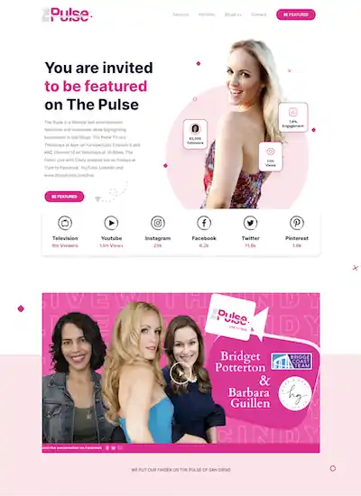 The Pulse – Influencer-Driven Lifestyle & Entertainment Hub Custom website project for Influencer-Driven Lifestyle & Entertainment Hub by Web Solution Hub