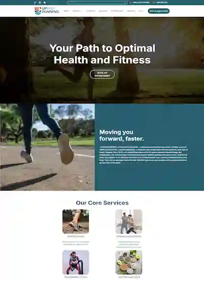 UpAndRunning Dubai – Sports Medicine & Wellness Web Platform Custom website project for sports medicine & wellness web platform in Dubai by Web Solution Hub